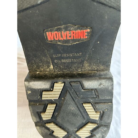Men's Wolverine Western Work Boots, Size 8.5M Waterproof, Slip Resistant Brown - Picture 7 of 9
